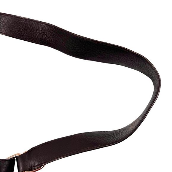 Cole Haan Casual Vintage Y2K Brown Leather Village Fog Crossbody Shoulder Bag - Picture 12 of 16